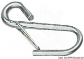 Osculati 09.849.00 - Крюк из нержавеющей стали с пружинным замком 75 мм 