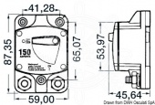 Osculati 02.701.40 - External thermal switch 150 A 