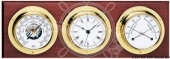 Osculati 28.700.21 - Набор из трех приборов Barigo Барометр, Часы, Термометр 370x130 мм 
