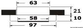Osculati 13.433.33 - Встраиваемый светодиодный потолочный светильник Capella II зеркально-полированный белый