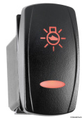 Osculati 14.212.01 - Выключатель клавишный влагозащищенный Marina TOP ON-OFF 12/24В с двумя светодиодами
