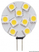 Osculati 14.450.09 - Лампа из светодиодов 9-LED SMD с цоколем G4 Ø 24 мм боковое соединение