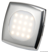 Встраиваемый светодиодный светильник Square 12/24В 90,5x90,5 мм IP43 AISI 316