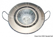 Osculati 13.436.03 - Встраиваемый галогенный точечный светильник Merope, 12 В, сатинированный никель 