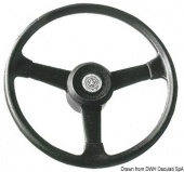 Osculati 45.150.00 - Рулевое колесо из черного пластика 