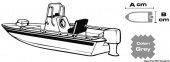 Osculati 46.503.15 - Брезент серый для открытых судов с центральным расположением рулевой стойки/мостика с ветровым стеклом 700/780 x 270 см 300D 