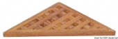 Osculati 71.602.13 - Треугольная деревянная решетка ARC для душевых принадлежностей 250x250мм 
