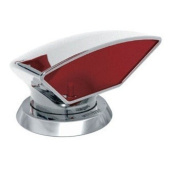 Vetus DON316R Cowl ventilator Ø 75 mm ID, type Donald, Stainless Steel AISI 316, with red interior (incl ring and nut)