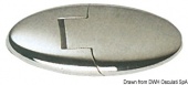 Osculati 38.196.30 - Округлые петли из хромированной латуни 80x35 мм 
