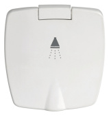 Osculati 15.243.60 - Палубный душ New Edge с кнопочной лейкой MIZAR нейлоновым шлангом 2,5 м и белой крышкой