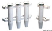Osculati 41.171.00 - Пластиковые подставки белые под 3 удилища для крепления на вертикальную поверхность, 300 мм 