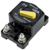 Osculati 02.711.50 - Влагозащищенный накладной автоматический выключатель 50 А для защиты лебедок и подруливающих устройств