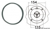 Osculati 45.280.10 - Фланец для гидравлического рулевого насоса Ultraflex круглый 
