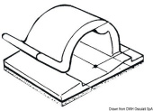 Osculati 18.030.01 - Самоклеящиеся крепежные скобы из нейлона 5 x 5 мм (100 шт)