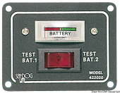 Щиток контроля заряда на две батареи с выключателем