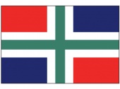 Флаг провинции Гронинген королевства Нидерландов