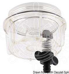 Osculati 17.661.32 - Топливный фильтр с водоотделителем 115 л/ч - Сменный стакан для воды 