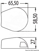 Osculati 11.051.03 -Светодиодный навигационный огонь Sea-Dog из нержавеющей стали 20 м 112,5° + 112,5° двухцветный 
