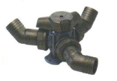 Vetus Y3V Plastic three-way valve, without hose connections