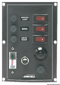 Osculati 14.103.35 - Щиток из полиамида с клавишными выключателями с подсветкой 3 выключателя + горн 