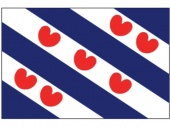 Флаг провинции Фрисландия королевства Нидерландов