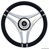 Osculati 45.141.01 - Рулевое колесо Impact со спицами из нержавеющей стали Ø 350 мм Черное 