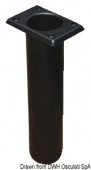 Osculati 41.164.01 - Держатель удилищ из УФ-стабилизированного черного полипропилена 230 мм, 90° 