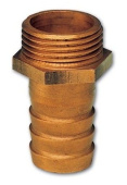 Vetus HPB1 Hose connector, bronze, G1" x 25 mm