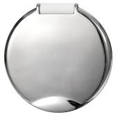 Osculati 15.250.81 - Палубный душ Classic EVO плоского монтажа с кнопочной лейкой Mizar со стальным шлангом 4 м и стальной крышкой