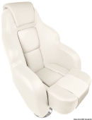 Osculati 48.410.22 - Эргономичное мягкое сиденье с откидной крышкой RS56 белое 