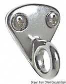Osculati 38.301.11 - Пластина с кольцом из нержавеющей стали 27x30x19 мм (10 шт.)