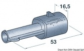 Osculati 14.235.20 - Пластиковый водонепроницаемый разъем "папа" 1 полюс (5 шт.)