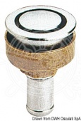 Osculati 20.284.01 - Невыступающая вентиляционная головка для топливного бака из хромированной латуни Ø16 мм 