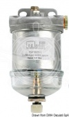 Osculati 17.661.15 - Декантирующий фильтр для дизельного топлива, из алюминия точного литья 65 л/ч 