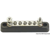 Osculati 14.207.05 - Монтажная шина BusBar 12 / 48 В 100 А 107 x 22 мм 2 x 5 мм (2 шт)