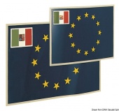 Osculati 35.478.02 - Флаг Евросоюза с Итальянским флагом в углу 20x30 см 