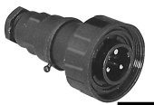 Osculati 14.350.09 - Bulgin PX0728 Вилка кабельная 9-полюсная 5 А 150 B