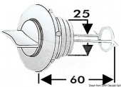 Osculati 18.346.10 - Водоотлив с пробкой 25 мм   (10 шт.)