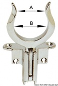 Osculati 34.433.00 - Специальная уключина из хромированной латуни 12x50 мм 