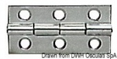 Osculati 38.822.01 - Петли 1,3 мм из нержавеющей стали 60x30 мм, прямоугольная 