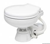 Osculati 50.207.13 - Электрический туалет с белым пластиковым сиденьем 