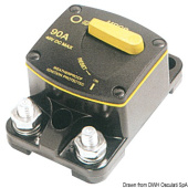 Osculati 02.701.40 - Автоматический накладной выключатель 150 А для защиты лебёдок и подруливающих устройств
