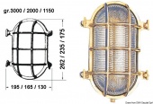 Osculati 32.203.60 - Лампа овальная черепаха 130x175 мм 
