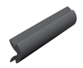 Vetus STRIPD Inlay for rubbing strake, dark grey, coil of 20 m (price per m)