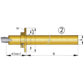 Vetus BL40/1000 - Бронзовая дейдвудная труба длина 1000 мм на вал 40 мм