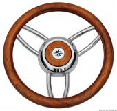 Osculati 45.169.04 - Рулевое колесо Blitz с наружным кольцом из матового тика 