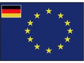 Флаг Евросоюза с флагом Германии