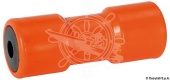 Osculati 02.032.49 - Килевой ролик со стальным сердечником + пластиковая втулка 200 мм Ø отверстия 21 мм оранжевый 