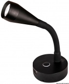 Osculati 13.867.21 - BATSYSTEM Leis LED черный точечный светильник 12В 3Вт