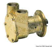 Osculati 16.046.00 - Помпа NAUCO FPR043 с фланцем патрубки 3/4"